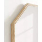 Miroir Mural Bois Naturel : Style Transitionnel Moderne