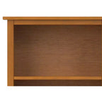 TABLE BASSE Canapé Teck Marron 8 Cubes Rangement Bois Dur Massif Style Mid Century Modern