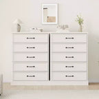 Commode de chambre à 5 tiroirs Meuble de rangement Armoire de rangement Organisateur de rangement