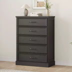 5 Drawer Dresser for Bedroom Chest of Drawers Closet Dresser Storage Cabinet Organizer for Bedroom Living Room Hallway & Office