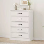 Commode de chambre à 5 tiroirs Meuble de rangement Armoire de rangement Organisateur de rangement