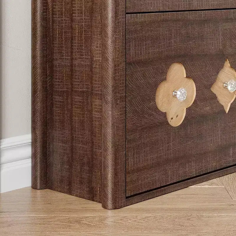 Meuble à Chaussures Étroit sur Pied avec 3 Tiroirs Basculants Meuble à Chaussures en Bois Dissimulé