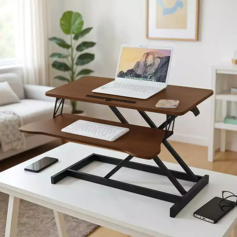 Table de bout pour bureau à hauteur réglable Convertisseur de poste de travail assis-debout