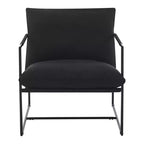 Fauteuil rembourré moderne avec cadre métallique