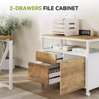 Bureau informatique avec étagère de rangement inférieure