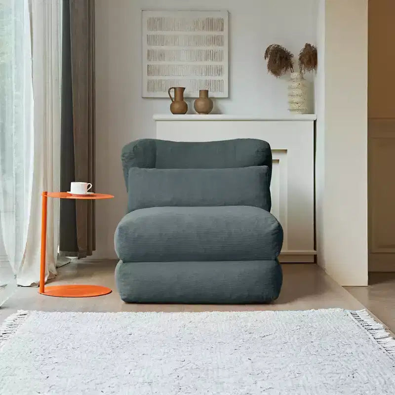 Canapé-lit pliable 3-en-1 en velours côtelé avec compression