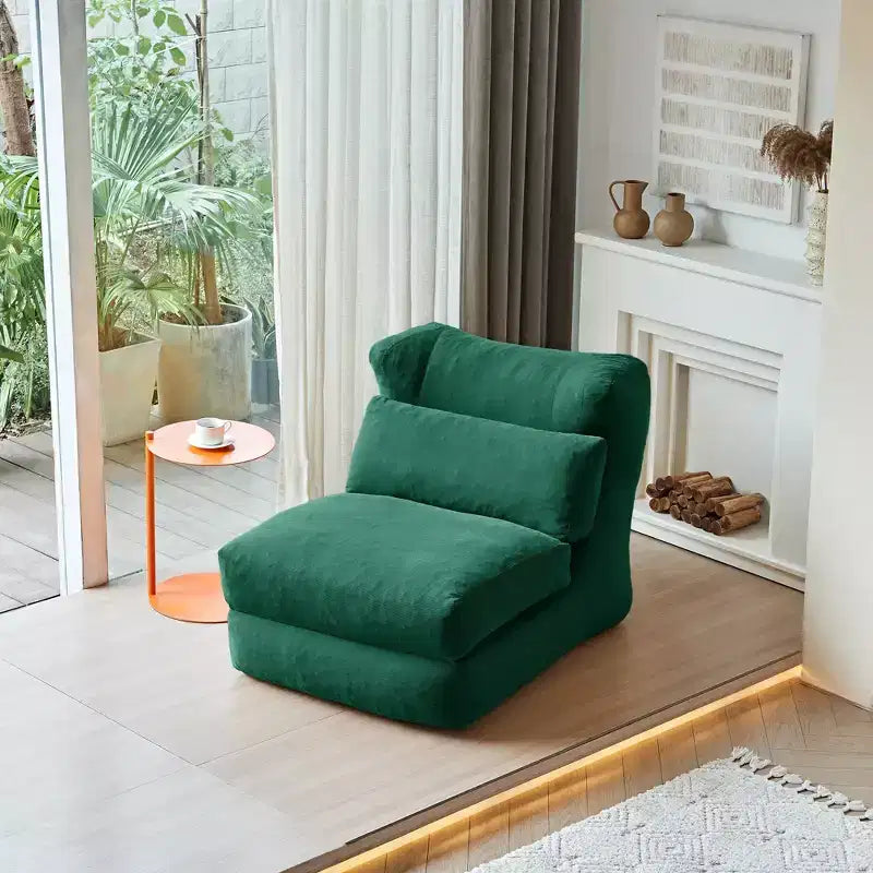 Canapé-lit pliable 3-en-1 en velours côtelé avec compression