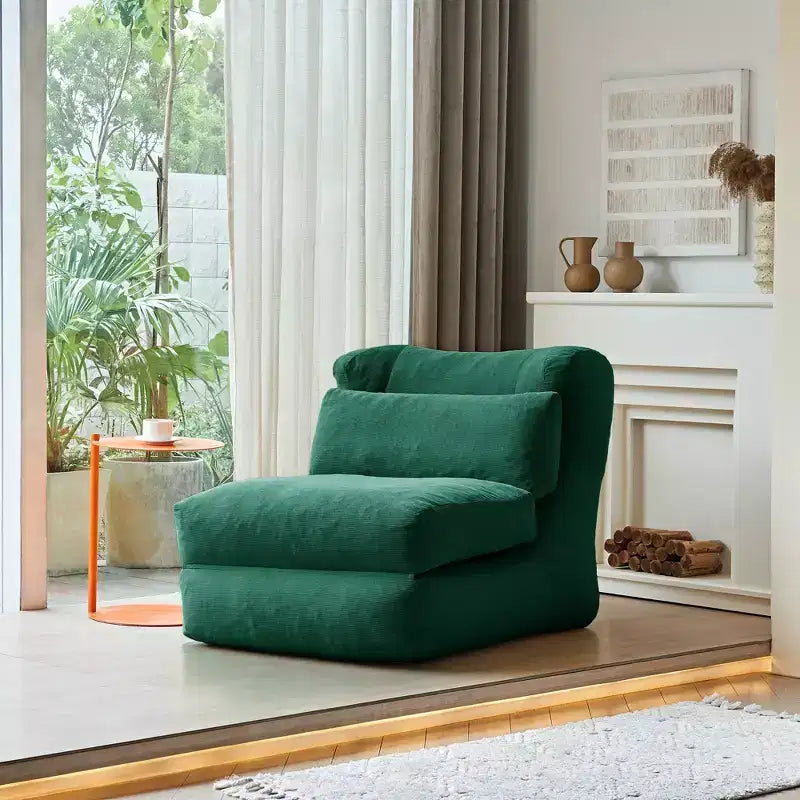 Canapé-lit pliable 3-en-1 en velours côtelé avec compression