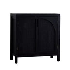 Buffet d'appoint avec portes, buffet en rotin