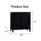 Buffet d'appoint avec portes, buffet en rotin