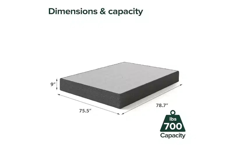 Sommier tapissier Smart Box à assemblage rapide pour matelas, cadre métallique durable