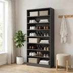 MAYEERTY 9-Tier Freestanding Shoe Cabinet Large Capacity Storage Rack for 40-45 Pairs Shoes