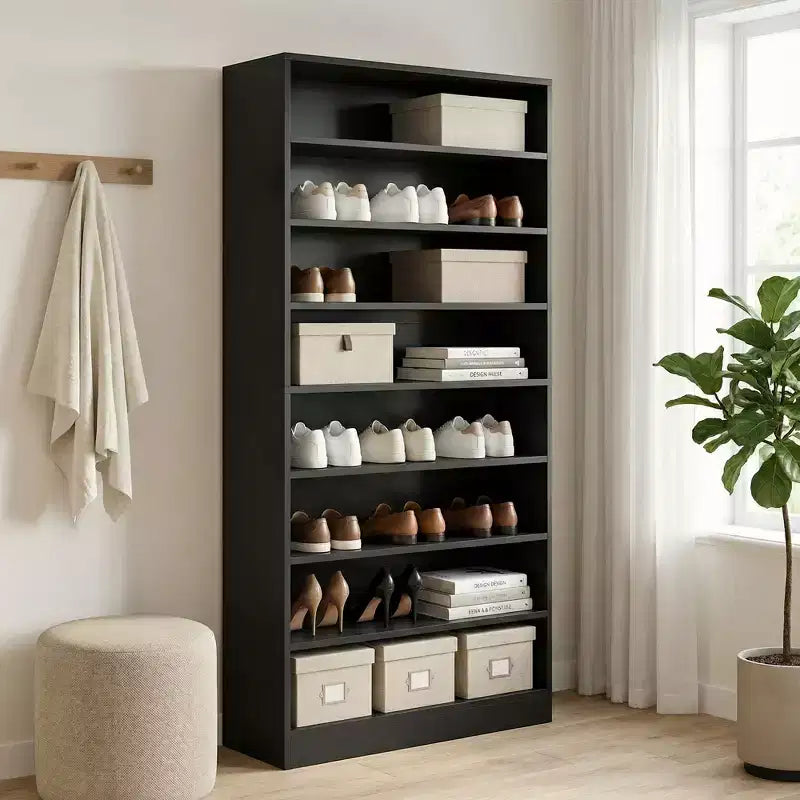 Meuble à chaussures sur pied à grande capacité de rangement