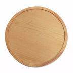 Table d'appoint ronde moderne en bois avec base piédestal