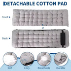 Lit de camp pliant portable Oxford double couche pour adultes Lit de camping pliable