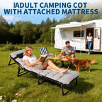 Lit de camp pliant portable Oxford double couche pour adultes Lit de camping pliable