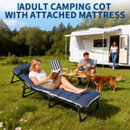 Lit de camp pliant portable Oxford double couche pour adultes Lit de camping pliable