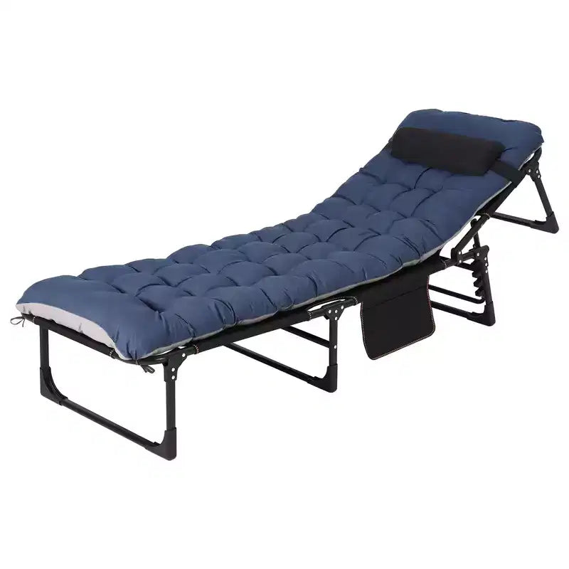 600D Double Layer Oxford Portable Folding Camping Cot for Adults Foldable Camping Bed with Mattress Ideal for Home Office Nap Beach & Travel