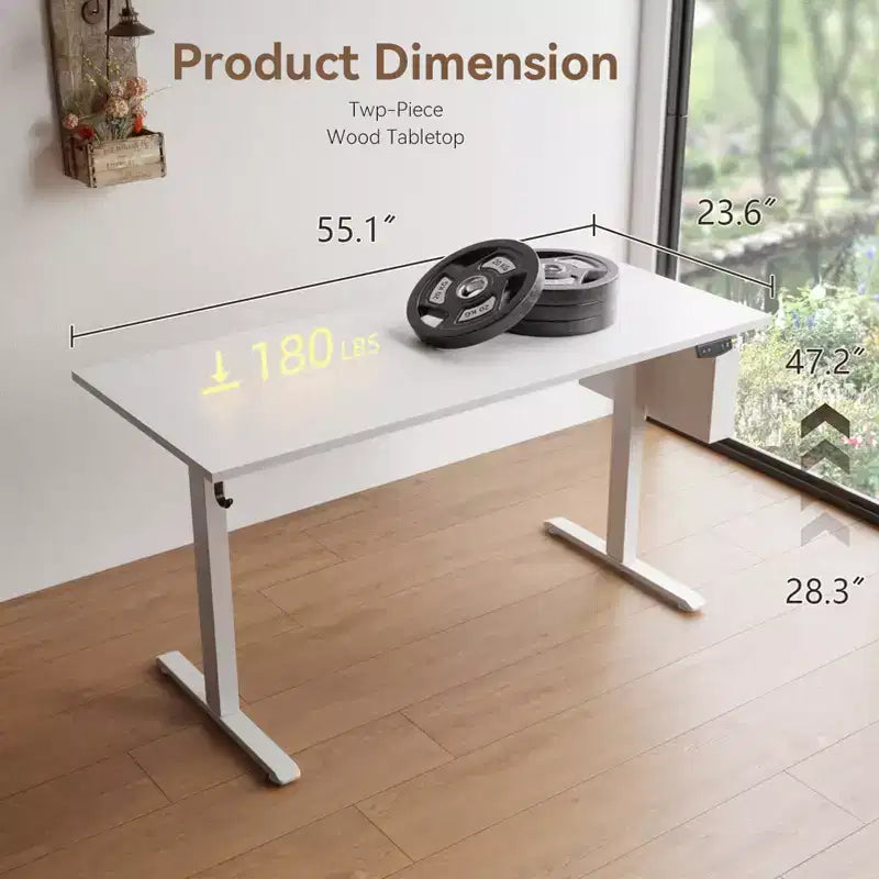 Bureau d'ordinateur à hauteur réglable électrique assis-debout