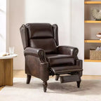 Fauteuil inclinable manuel en cuir véritable