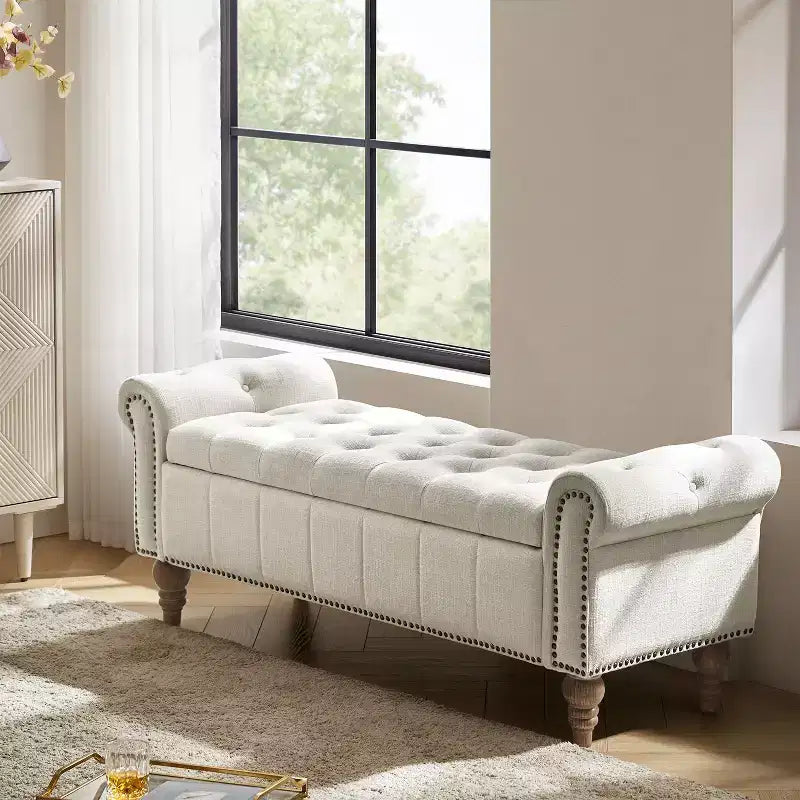Banc en forme de tonneau bleu
