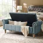 Banc en forme de tonneau bleu