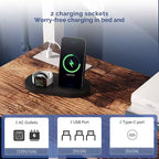 Lit superposé en métal une place avec bureau, tiroirs, bande LED et station de recharge USB