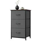 Commode étroite à 3 tiroirs avec bacs en tissu amovibles