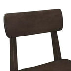 Tabouret de bar hauteur comptoir en bois, finition carbonite