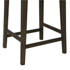 Tabouret de bar hauteur comptoir en bois, finition carbonite