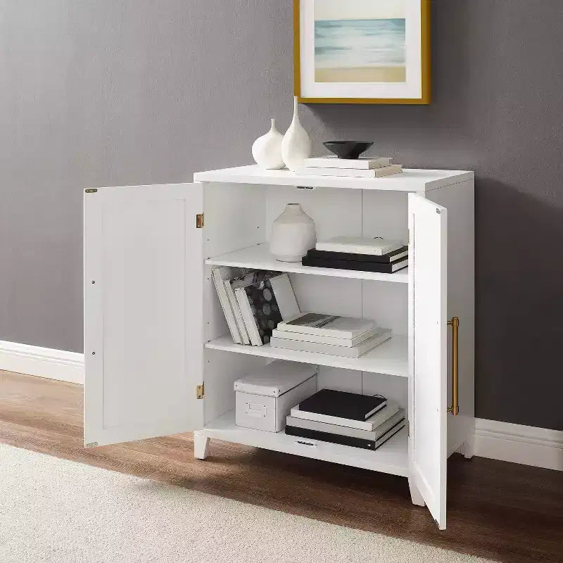 Armoire de cuisine empilable blanc