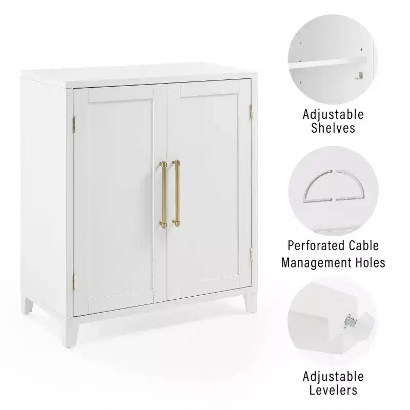 Armoire de cuisine empilable blanc
