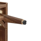 Meuble pour platine vinyle et rangement de vinyles Noyer