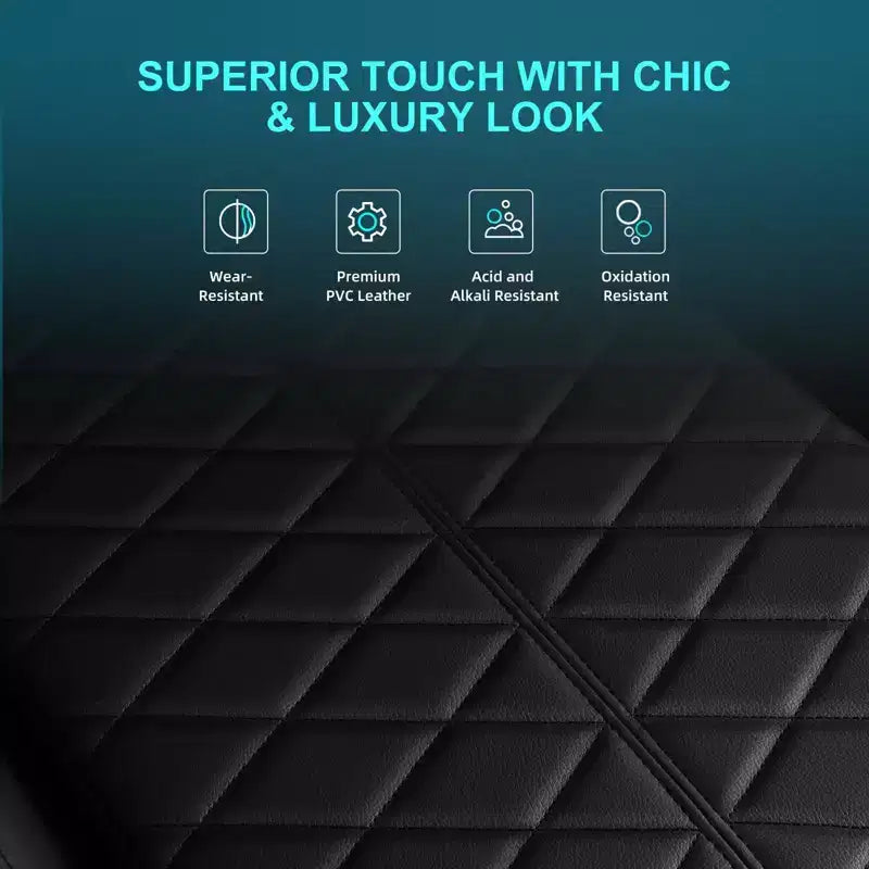 Chaise de bureau haute à dossier haut avec haut-parleurs Bluetooth intégrés et repose-pieds