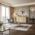 Commode à Tiroirs avec Rangement Armoire Autonome en Bois Meuble de Rangement