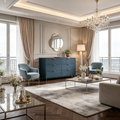 Commode double moderne à 6 tiroirs