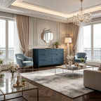 Commode double moderne à 6 tiroirs