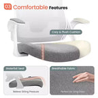 Chaise de bureau ergonomique pivotante avec appui-tête et support lombaire