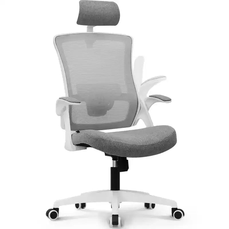 Chaise de bureau ergonomique pivotante avec appui-tête et support lombaire