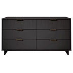 Commode double moderne à 6 tiroirs