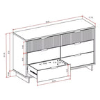 Commode double moderne à 6 tiroirs