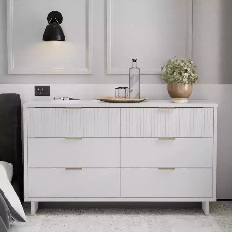 Commode double moderne à 6 tiroirs