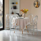 Chaise de salle à manger moderne Phénix en acrylique Chaise de fête empilable transparente