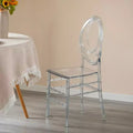 Chaise de salle à manger moderne Phénix en acrylique Chaise de fête empilable transparente