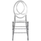 Chaise de salle à manger moderne Phénix en acrylique Chaise de fête empilable transparente