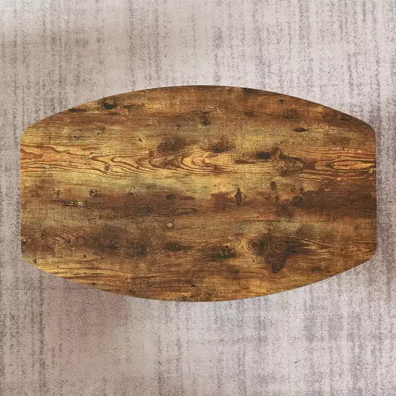 Table basse pour salon avec étagère de rangement marron